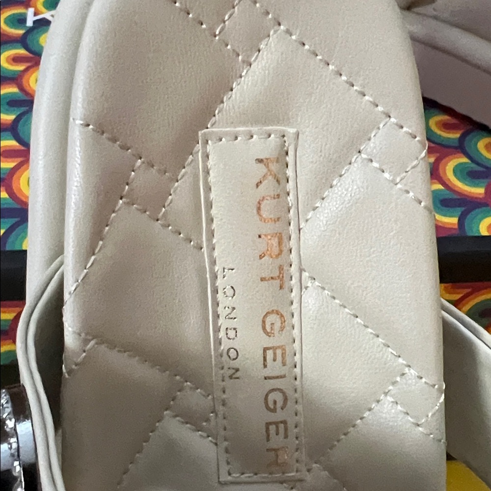 Kurt Geiger White Jeweled Slide Sandals size 7 - Picture 7 of 16